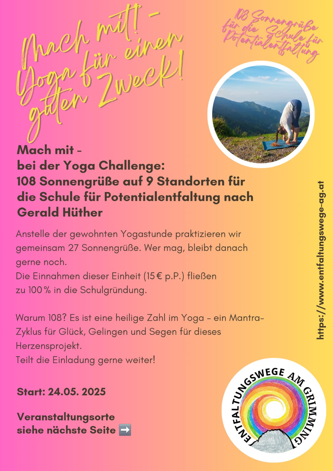 Mach mit, Yoga für einen guten Zweck