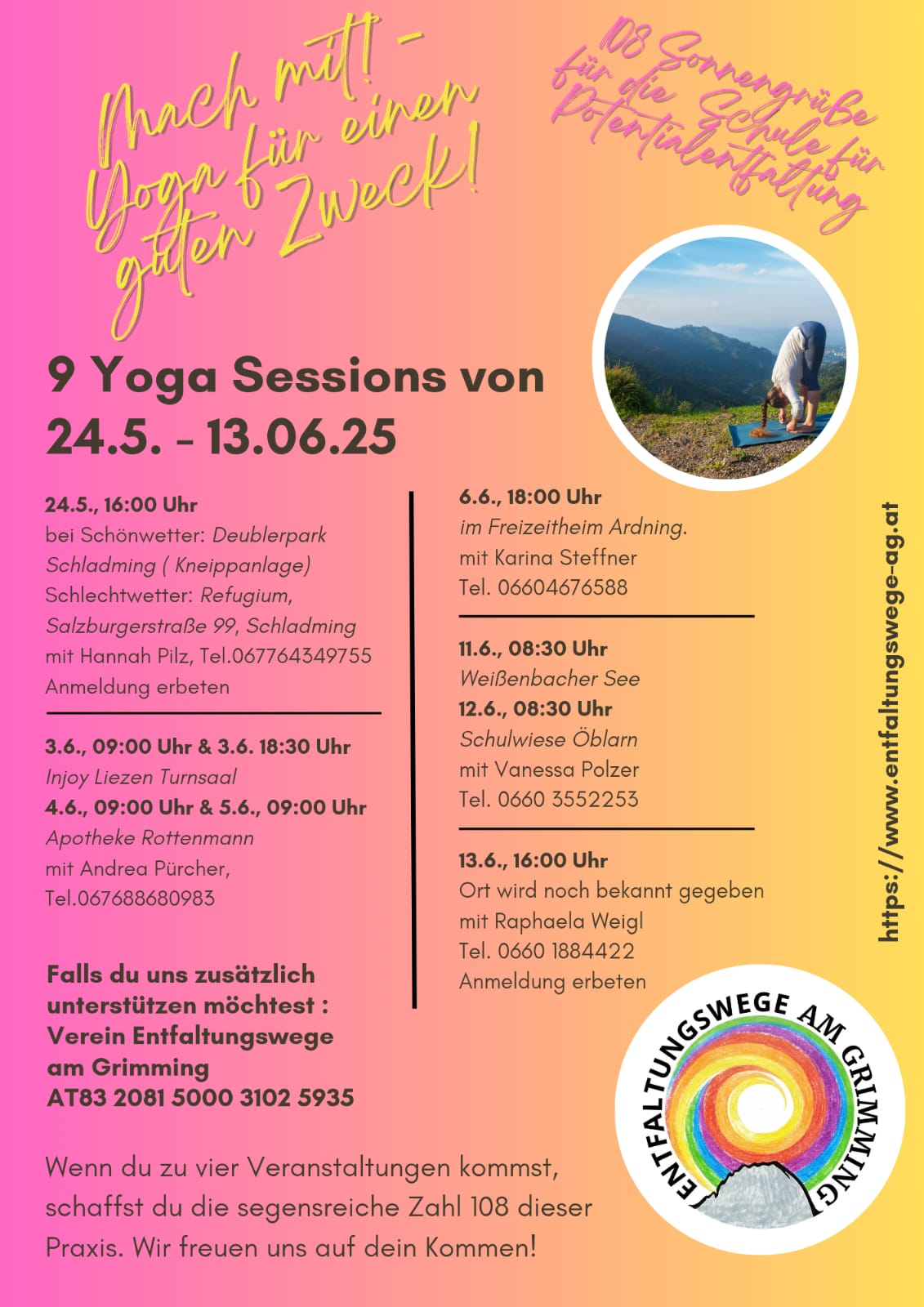 Mach mit, Yoga für einen guten Zweck